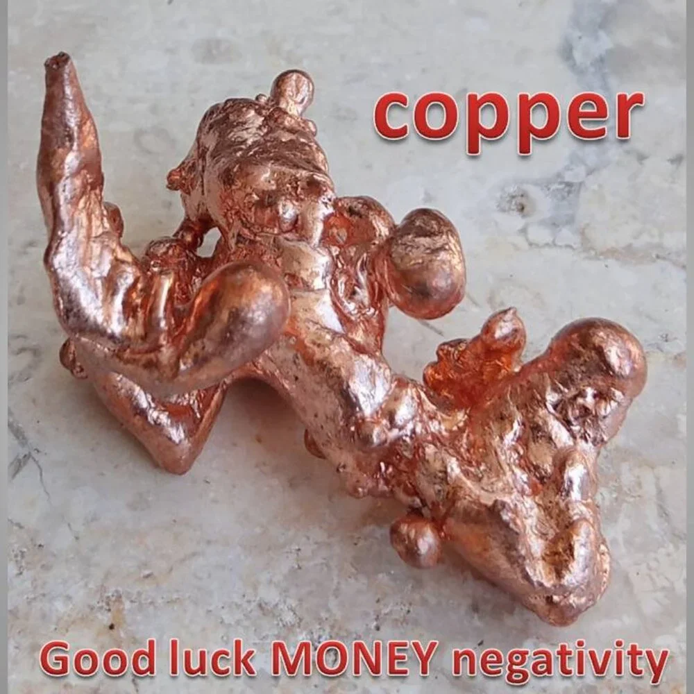 COPPER mineral nugget 03 GOOD LUCK money